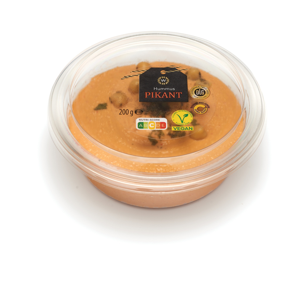 Roksh HU adatminta: WONNEMEYER Pikáns hummus, csicseriborsó-püré, 200 g