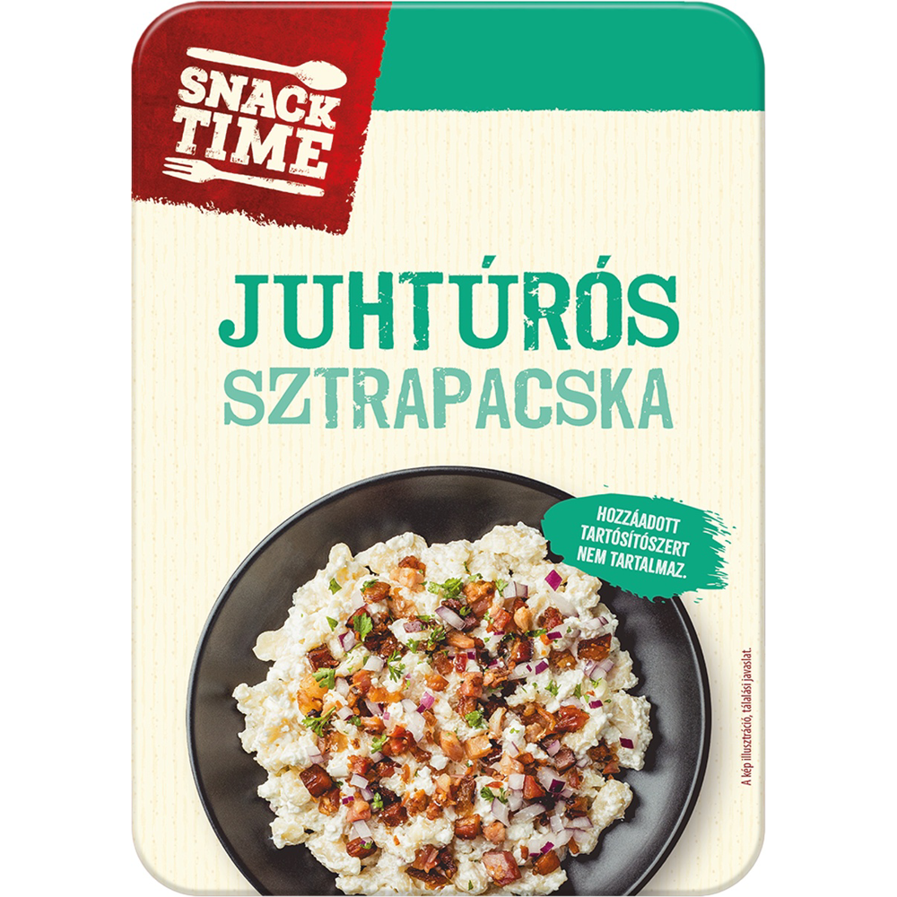 SNACK TIME Készétel juhtúrós sztapacska, 330 g