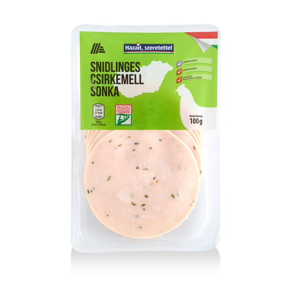 Roksh HU adatminta: Csirkemell sonka snidlinges, 100 g