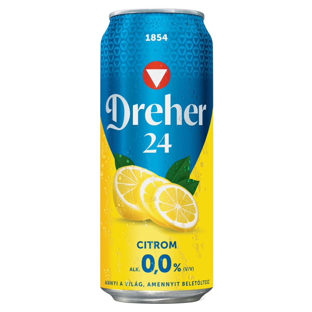 Roksh HU adatminta: DREHER 24 Radler Citrom alkoholmentes, 0,5 liter + 50 Ft visszaváltási díj